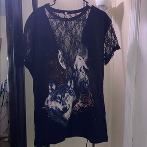 Howlin at the moon T shirt dress